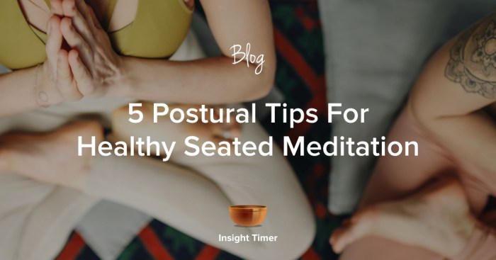 Meditation posture seated blog tips